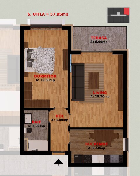Dobroesti, apartamente 2 camere, TVA inclus