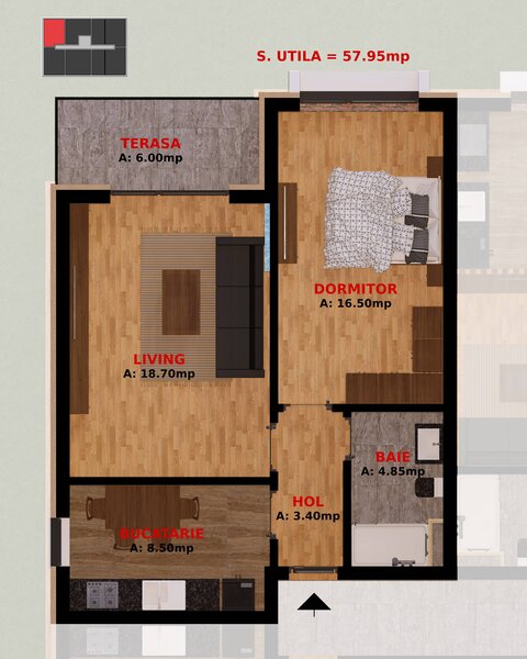 Dobroesti, apartamente 2 camere, TVA inclus