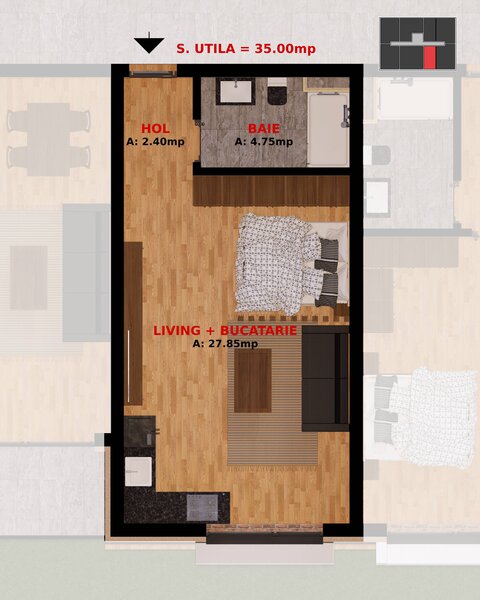 Dobroesti, apartamente 2 camere, TVA inclus